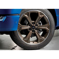 Ford Racing auto part close-up