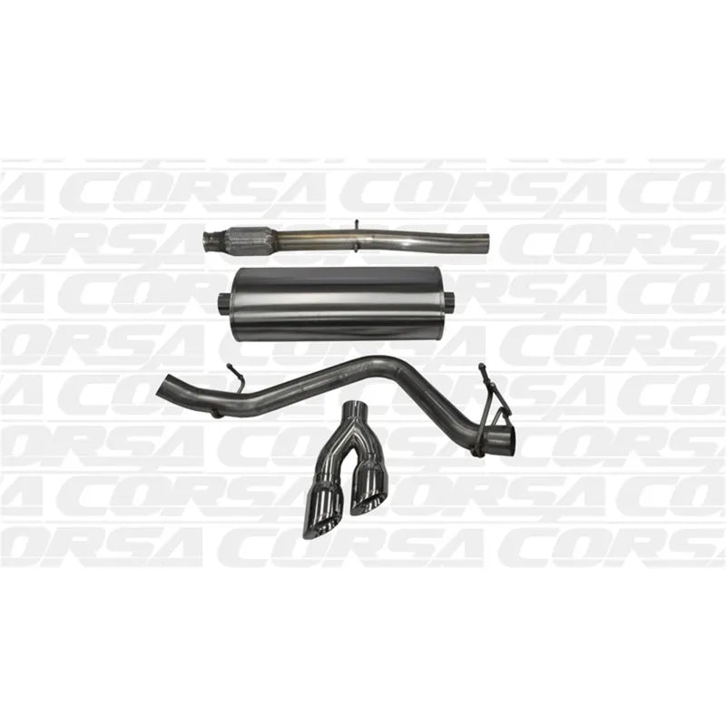 CORSA Performance silver cat-back exhaust