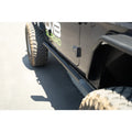 DV8 Offroad rock sliders installed view