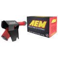 AEM cold air intake installed view