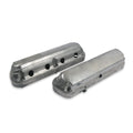 2-Piece Alm Valve Cover Set GM LS Natural Finish