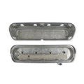2-Piece Alm Valve Cover Set GM LS Natural Finish