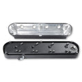 2-Piece Alm Valve Cover Set GM LS Black Finish