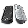 2-Piece Alm Valve Cover Set GM LS Black Finish