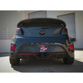 aFe axle-back exhaust installed view