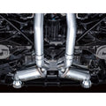 AWE Tuning cat-back exhaust installed view