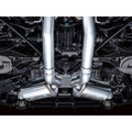 AWE Tuning cat-back exhaust installed view
