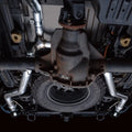 AWE Tuning cat-back exhaust detail