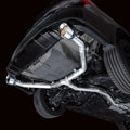 AWE Tuning cat-back exhaust close-up