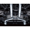 AWE Tuning cat-back exhaust detail