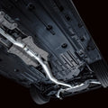 AWE Tuning cat-back exhaust detail