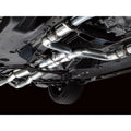 AWE Tuning cat-back exhaust detail