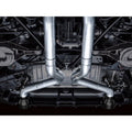 AWE Tuning cat-back exhaust installed view