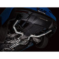 AWE Tuning cat-back exhaust close-up