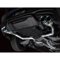 AWE Tuning cat-back exhaust installed view