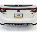 AWE Tuning exhaust installed view