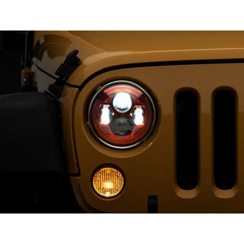 Raxiom red headlights