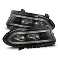 AlphaRex black headlights