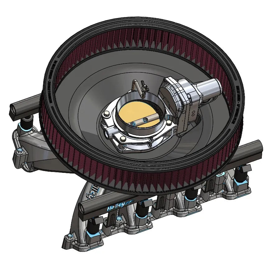 16IN DBW AIR CLEANER - CHROME