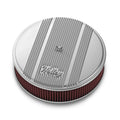 14x3 Die Cast Finned Alm Air Cleaner Polished