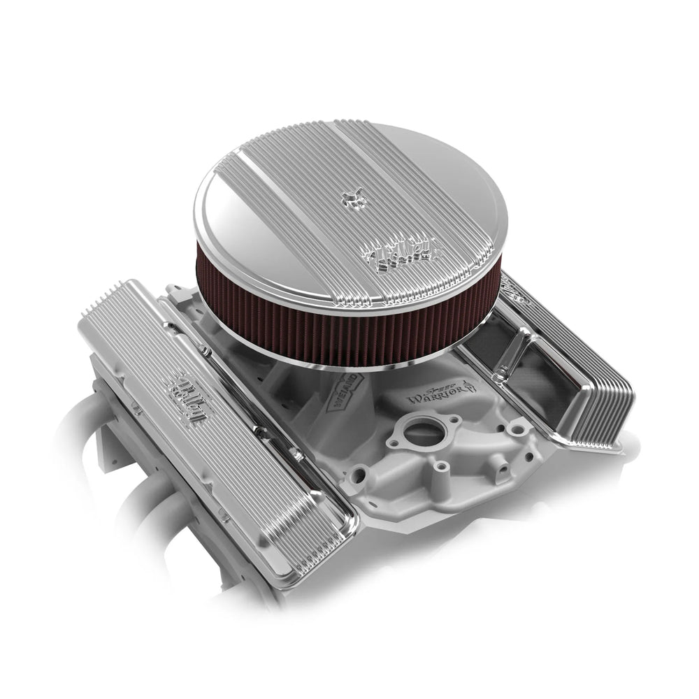 14x3 Die Cast Finned Alm Air Cleaner Polished