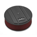14x4 Die Cast Finned Alm Air Cleaner Black
