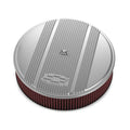 14 x 3 Air Cleaner Finned Bowtie Polished