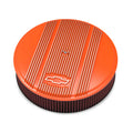 BOWTIE AIR CLNR,FINNED,14X3 PREM ORNG