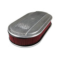 HOLLEY OVAL AIR CLNR,FINNED,3 INCH PREM