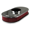 HOLLEY OVAL AIR CLNR,FINNED,3 INCH PREM