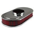 HOLLEY OVAL AIR CLNR,FINNED,3 INCH PREM