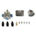 DIE CAST EFI BYPASS FUEL PRESSURE REGULATOR KIT 1560 PSI FITTINGS AND GUAGE INC