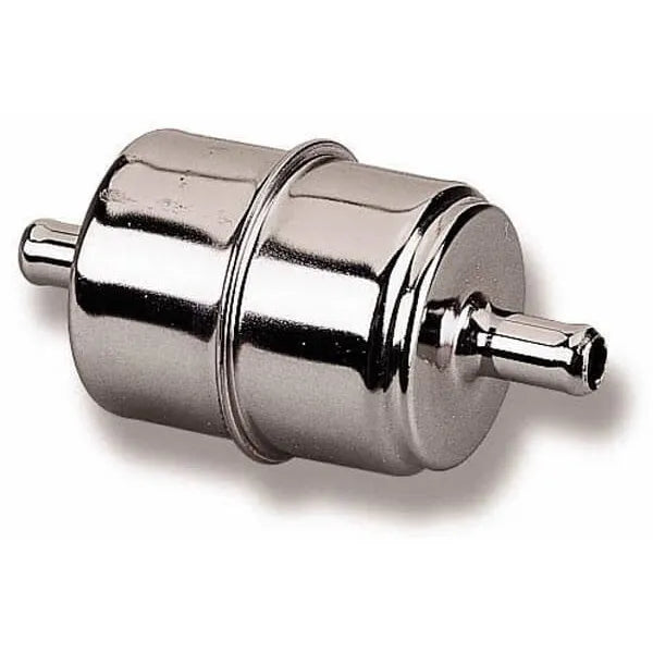 CHROME FUEL FILTER (5/16 HOSE