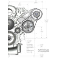 COMP HI DRV BKT KIT, LS/LT, W/O A/C-BLAC