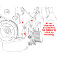 SBC GEN III/IV LOW LSA/LS ACCESSORY DRIVE BRACKET KIT COMPLETE NATURAL