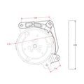 LTS LT4 DRY SUMP A/C BRKT BLACK FINISH D