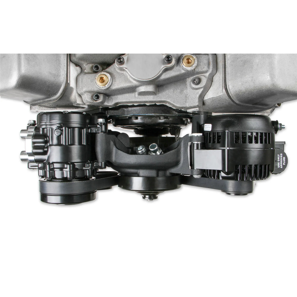 BBC Accessory Drive Sys. Mid Mount - Black