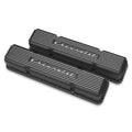 SBC Valve Covers Finned Vintage Series Black
