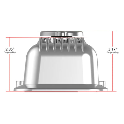 SBC MUSCLE SERIES VALVE COVERS,FINNED,PO
