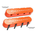 2-Piece Valve Cove Set GM LS Orange w/Logo