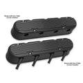 Valve Cover Set - GM LS 2-Piece Design - Black
