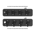 2-PIECE CAST ALUM. V/C SET SATIN BLK