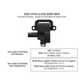 2-PIECE CAST ALUM. V/C SET SATIN BLK