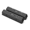 SBC Holley Die Cast Alm Valve Cover Set Black