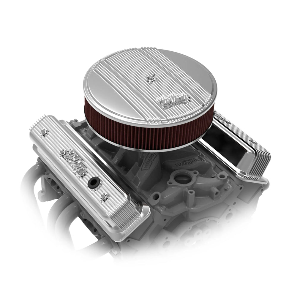 SBC VALVE COVERS CENTER-BOLT FINNED NON-