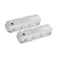 BBC Billet Rail Fab. Alm Valve Covers w/.125 Hole