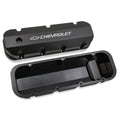BBC Billet Rail Fab. Alm Valve Covers w/.125 Hole