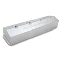 SBC Billet Rail Fab. Alm Valve Covers wo/Hole