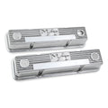 SBC M/T Valve Cover Set - Polished