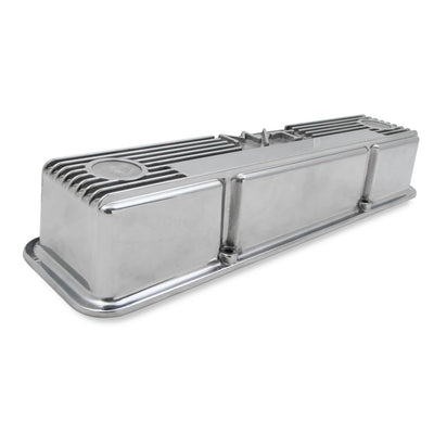 SBC M/T Valve Cover Set - Polished